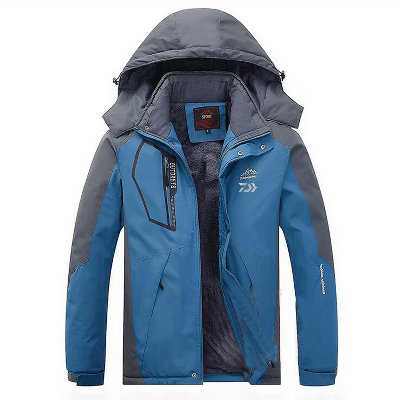 Roupas de Pesca Inverno à Prova Jaquetas de Pesca Grosso ao ar Camisas de Pesca Daiwa Inverno Outono Dwaterproof Água Quente Masculino Velo Livre L-8xl 2020 5 2020 daiwa roupas de pesca inverno outono