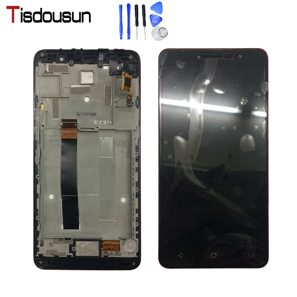 For Alcatel A3 XL LCD Assembly with frame bw 180+205 (10)