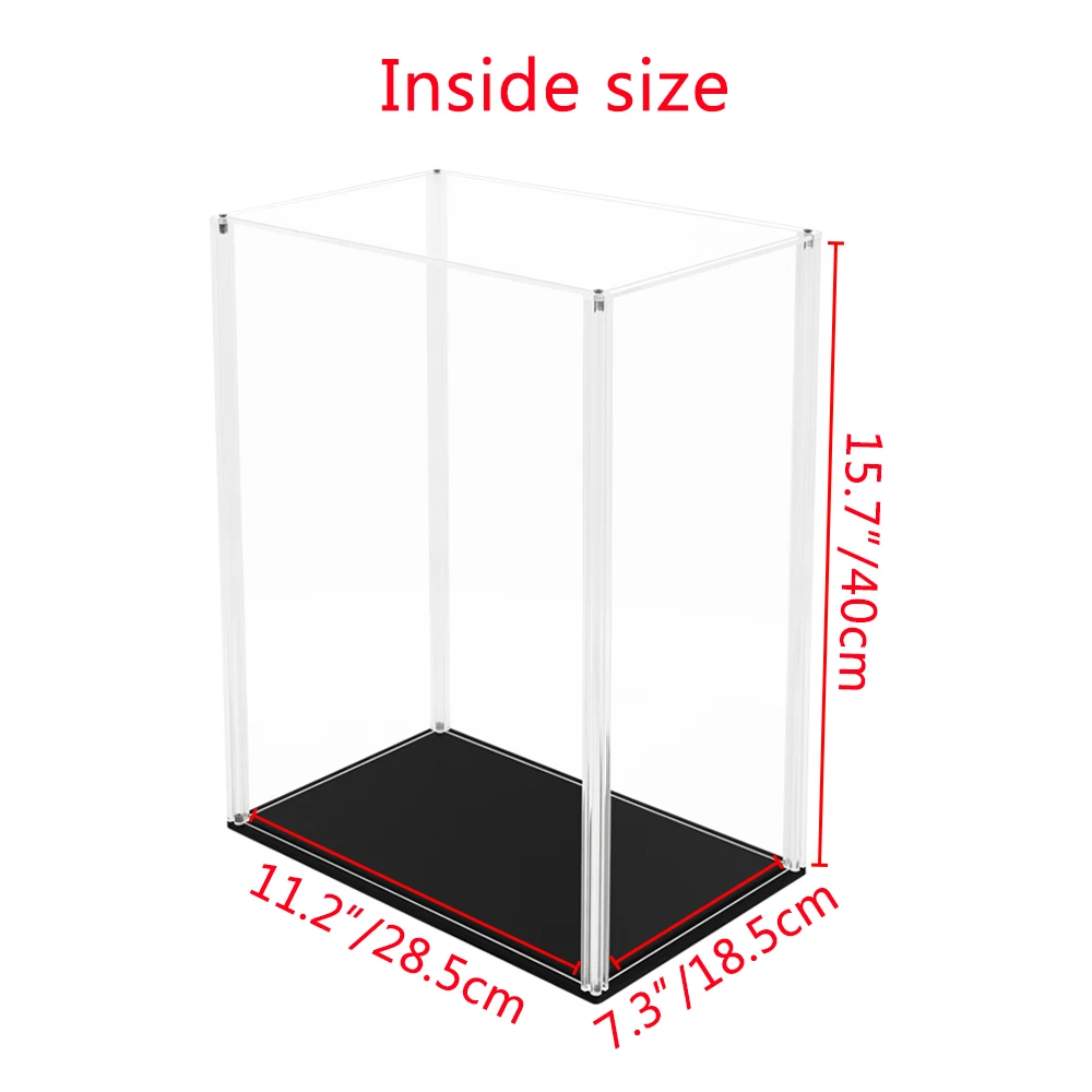 Details about   UK 35cm/13.7" H Self-Install Acrylic Display Case Box Perspex Plastic Dustproof 