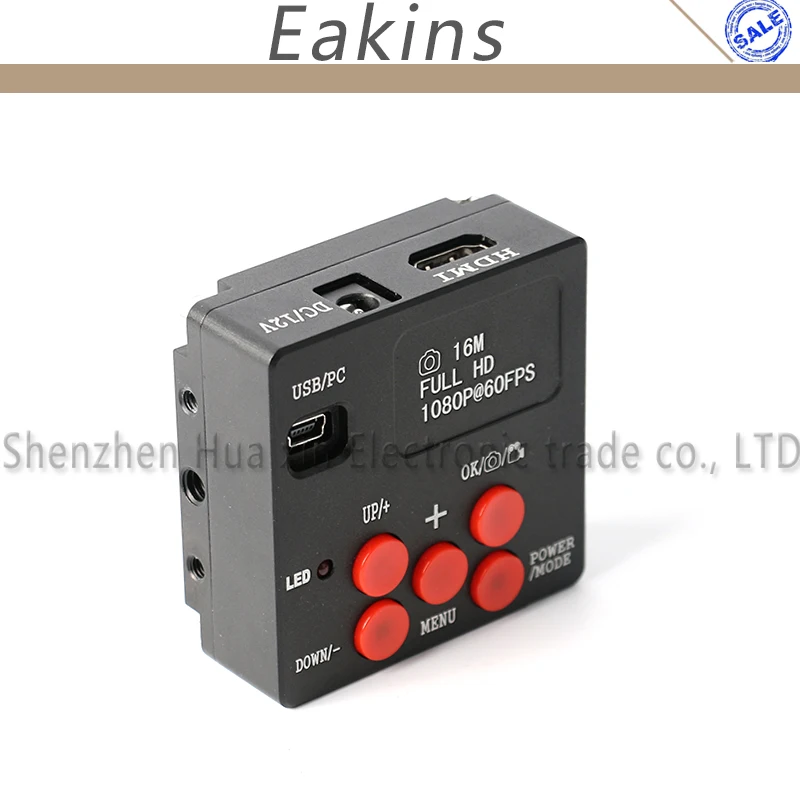 1080P 12MP 4K UHD HDMI 3840*2160 Industrial Digital C mount Video Microscope Camera TF Video Image Storage Measurement Function 1