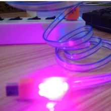 100 шт. 1 м с подсветкой линии синхронизации данных мобильный телефон USB кабель для iPh 7 6s 5 зарядки и синхронизации данных кабель