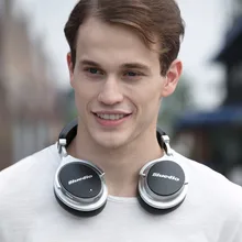 Bluedio F2 Active Noise Cancelling Wireless Bluetooth headphones Junior ANC Edition around the ear headset (black)