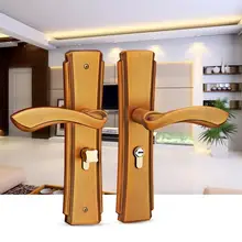 Zinc Alloy Door Handle Lock Set Home Security Lock Indoor Door Lever Latch door handle lock serrure de porte meticulous european ivory white interior door lock indoor latch bolt room door security panel steel lock handle with key