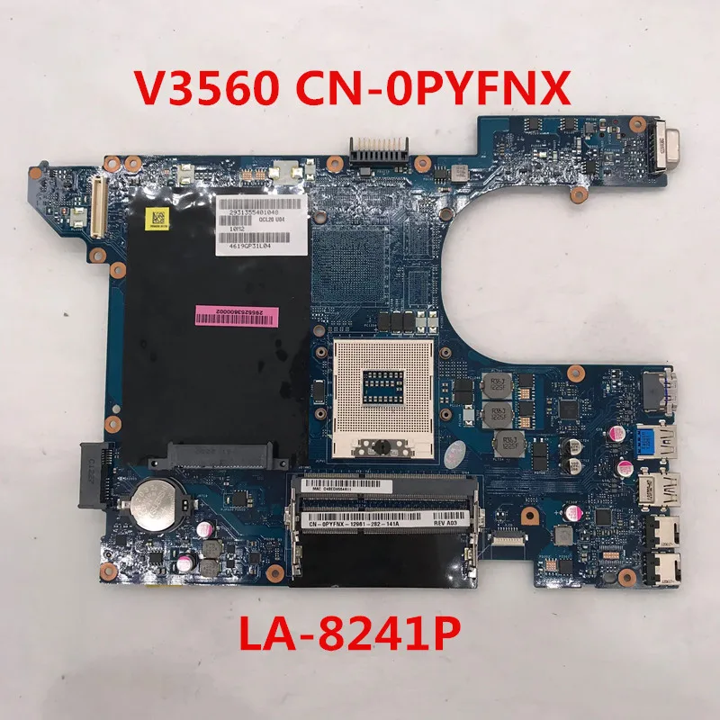 Материнская плата для ноутбука Vostro 3560 V3560 CN-0PYFNX 0PYFNX QCL00 LA-8241P Intel HM77 HD4000 DDR3 100%