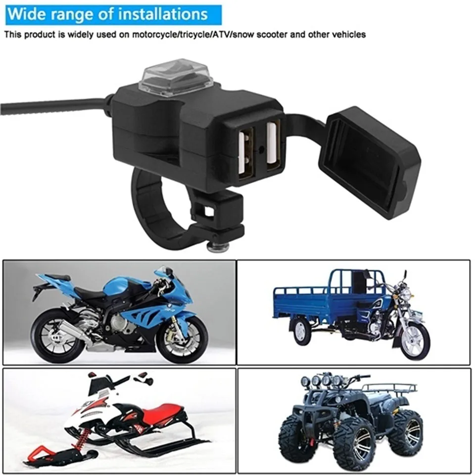  Motorcycle Handlebar Charger  (4)