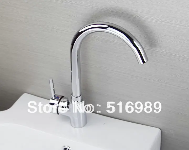 

Polished Chrome Swivel Spout Kitchen Sink Faucet Pull Out Spray Mixer Tap mak264