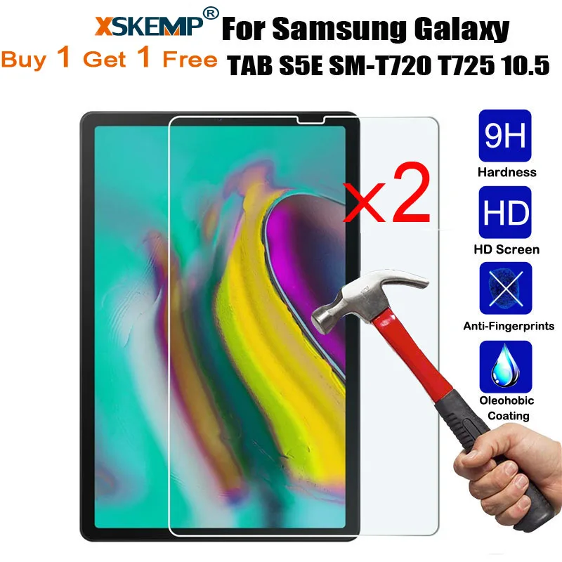 XSKEMP 2 шт./лот для samsung Galaxy TAB S5E SM-T720 T725 9H твердость планшета закаленное стекло Защита экрана Защитная пленка