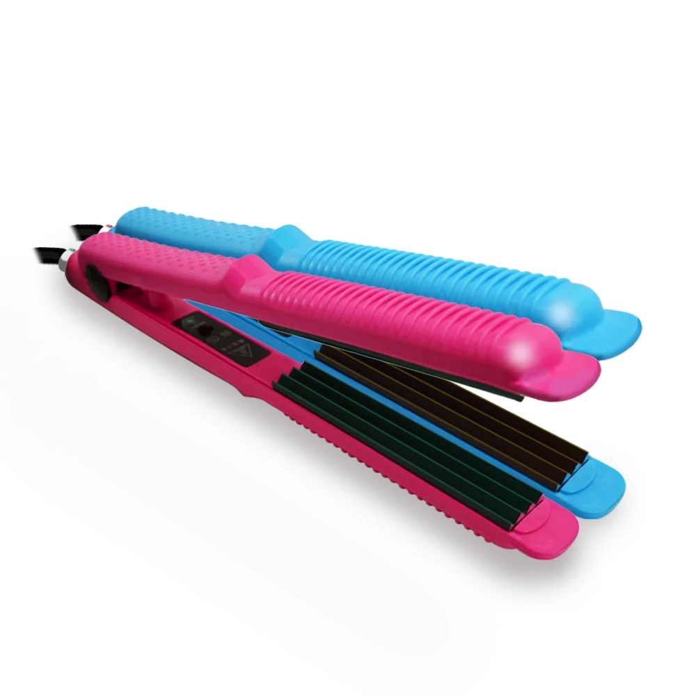 Oluklu Curling Saç Chapinha Saç Düzleştirici Crimper Kabarık Küçük Dalgalar Saç Kıvırcıklaştırıcılar Curling Ütüler Şekillendirici Araçları