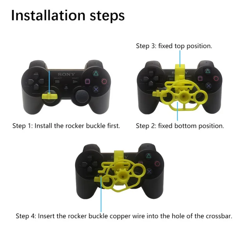 New PC Computer Racing Game Controller For PS3 Wireless Gamepad Joysticker Steering Wheel Steering wheel Simulation Driver