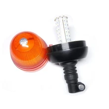 Buy 12V Car LED Light Flexible Pipe Mount Profile Amber Beacon Emergency Hazard Warning Safety LED flash Strobe Lights plus Coaster Free Shipping