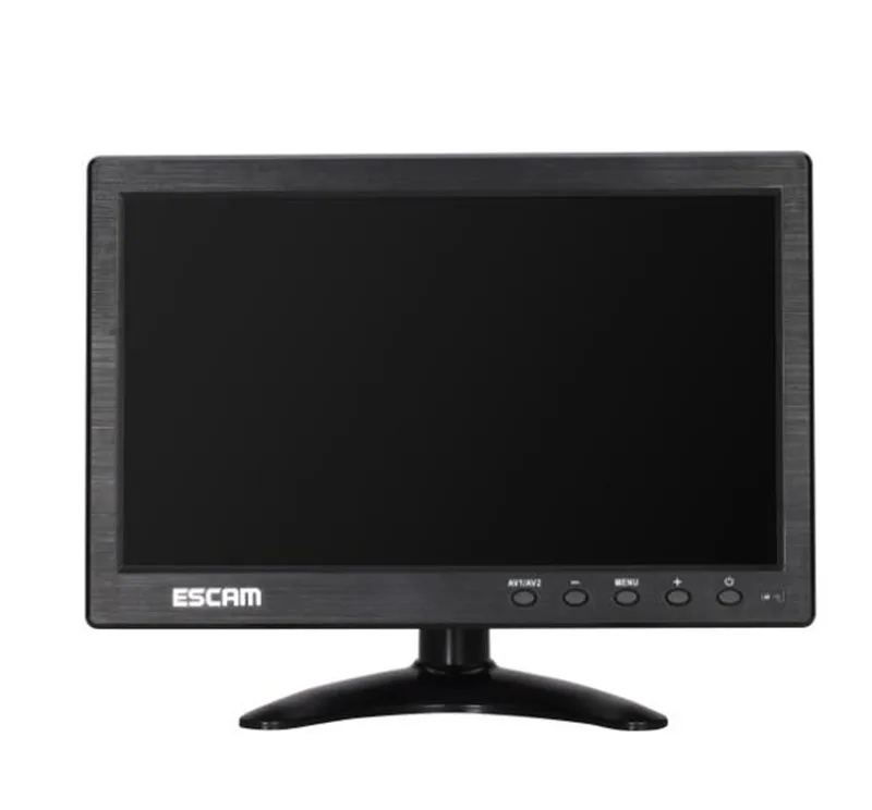 ESCAM Multi-language 10 Inch IPS LCD CCTV Monitor VGA HDMI AV BNC USB Input