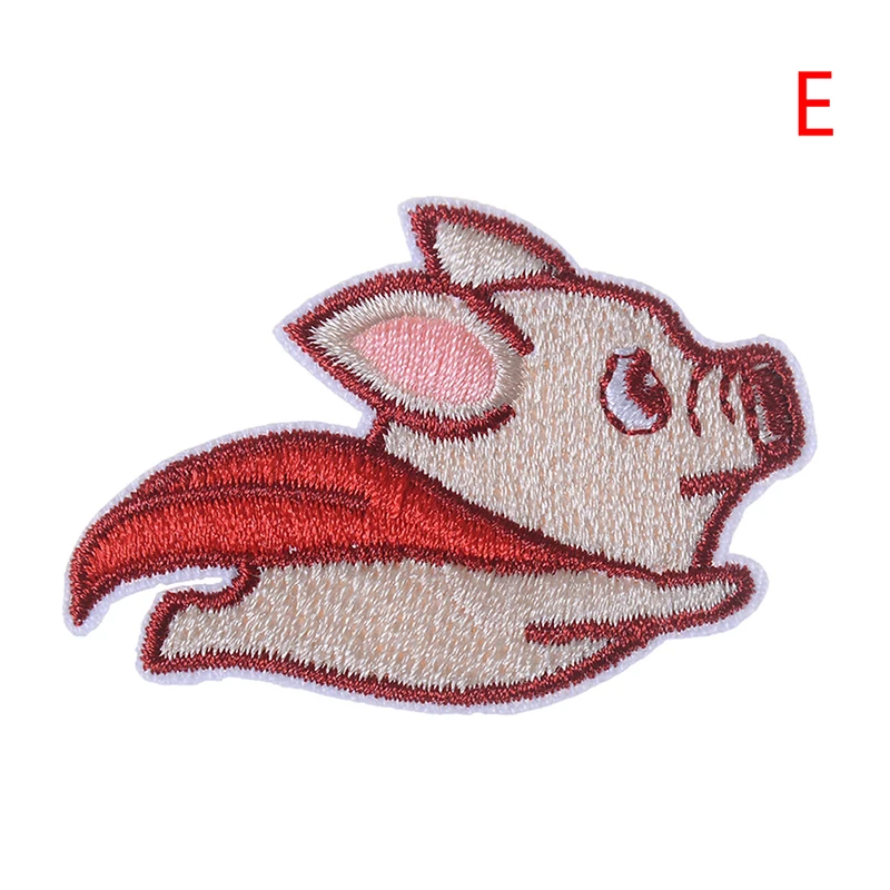 

Cartoon Embroidery Iron On Patches Cats Rabbit Pig Dog Cute Animals Badge For DIY T-shirt Clothes Stickers Sewing Application