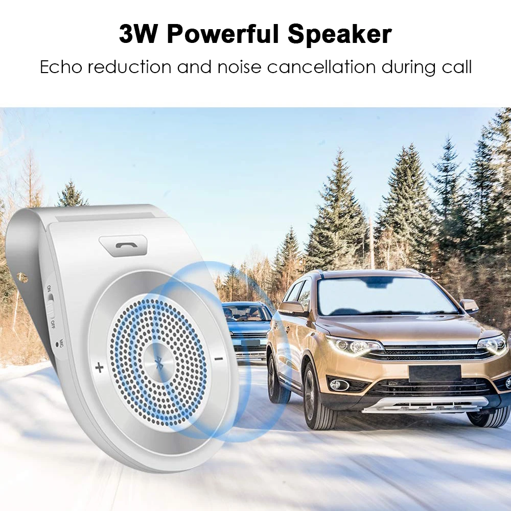 Автомобильный комплект громкой связи Bluetooth беспроводной динамик телефон мини