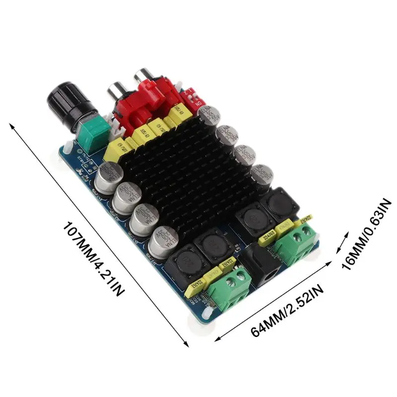 2x100 Вт TPA7498 двухканальный высокой мощности цифровой аудио усилитель доска для домашнего кинотеатра активный динамик