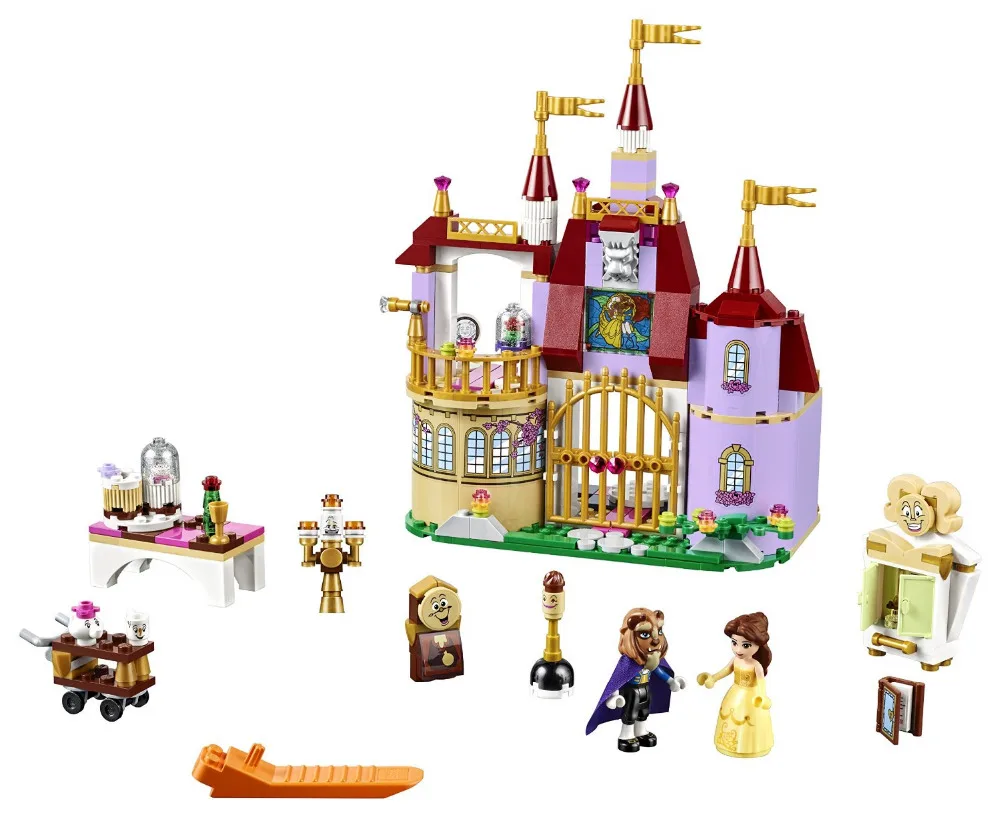 

37001 Princess Belles Enchanted Castle Building Blocks For Girl Kids Model Toys Minifigures Compatible with Friends
