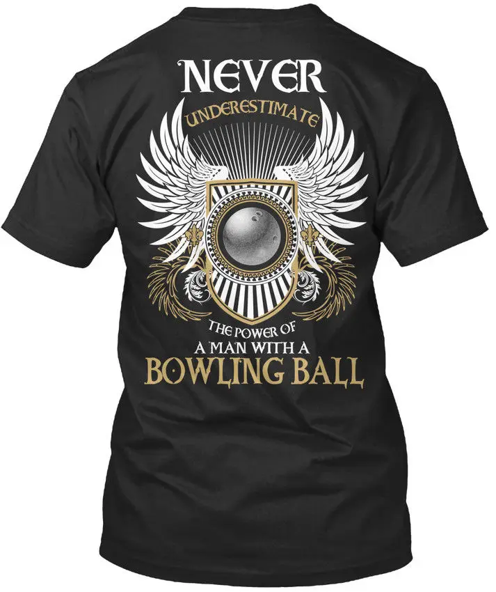 رجل مع bowlinger الكرة لا نقلل وقوة قسط تي شيرت رجل مع bowlinger الكرة لا نقلل وقوة قسط تي شيرت
