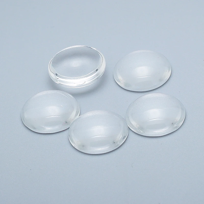 18mm Round Clear Glass Cabochons Glass Pendant Cabochon Settings