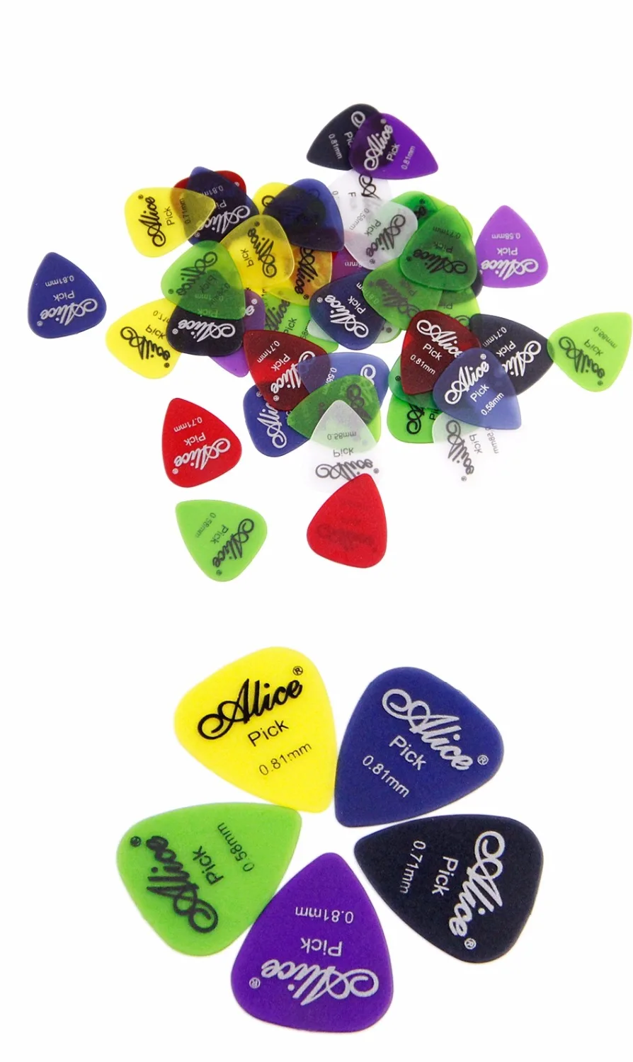 

Guitar Picks Sets 10 / 20 / 30 / 50 / 100 pcs of Alice Matte Clear Picks for your choice / Guitar Accessories