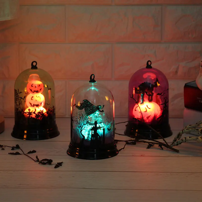 Halloween Lights Color Changing Pumpkin Ghost Table Witch Night Light