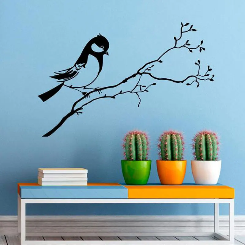 

Bird On Branch Wall Sticker Flock Of Birds Tree Decals Vinyl Home Animal Decor Interior Design Art Mural Housewares Bedroom 3594