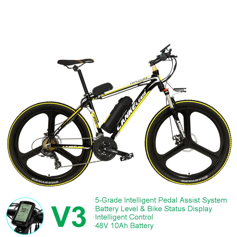 MX3.8 21 Скорость, 26 дюймов* 1,95, 36/48 V, 240 W, Алюминий оправа из сплава, для электрического велосипеда, горного велосипеда, сильный Мощность - Цвет: V3