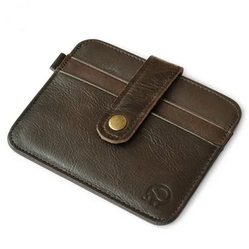 

by dhl or ems 200pcs Genuine Leather Credit Card&ID Card Holder Wallet Business Bank Card Bag Case Coin Purse Unisex Men&Women