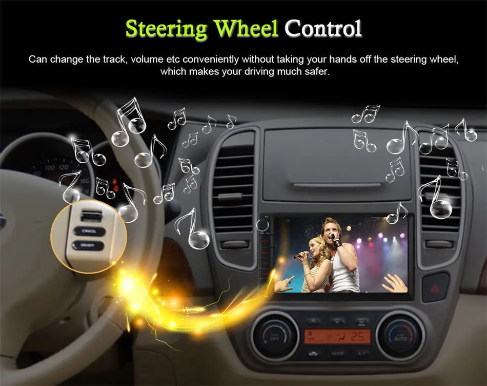 Cheap Android Unit Universal For Nissan VW Toyota Opel Mazda Suzuki Ford Skoda Kia Hyundai Honda GPS Navi BT Radio Stereo Audio Player 23