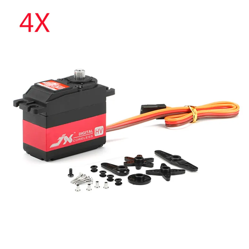 High Quality 4PCS JX Servo PDI-HV5932MG 30KG Large Torque 180 Degree Voltage Digital For RC Robot Quadcopter | Игрушки и хобби