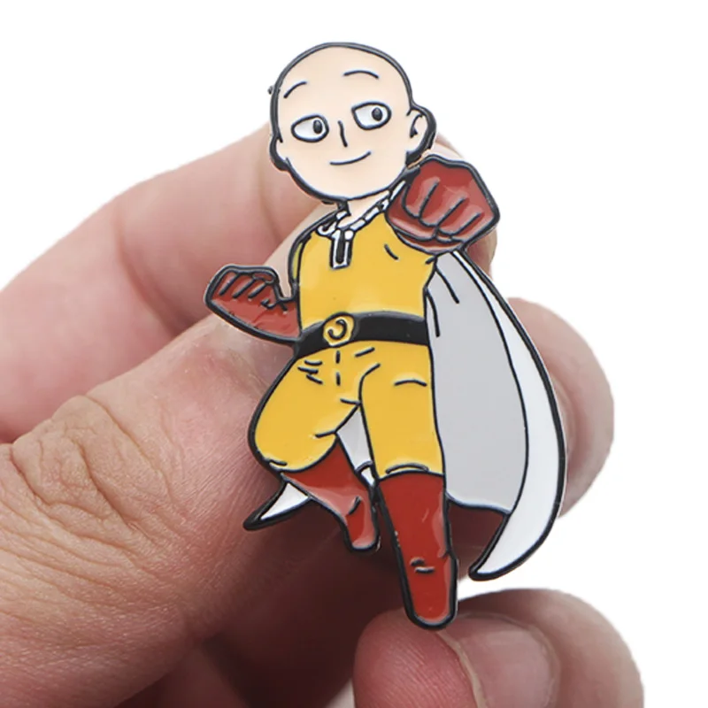 P3786 Dongmanli Аниме ONE PUNCH-MAN металлические эмалированные броши и коллекция булавок Нагрудный значок для рюкзака воротник ювелирные изделия