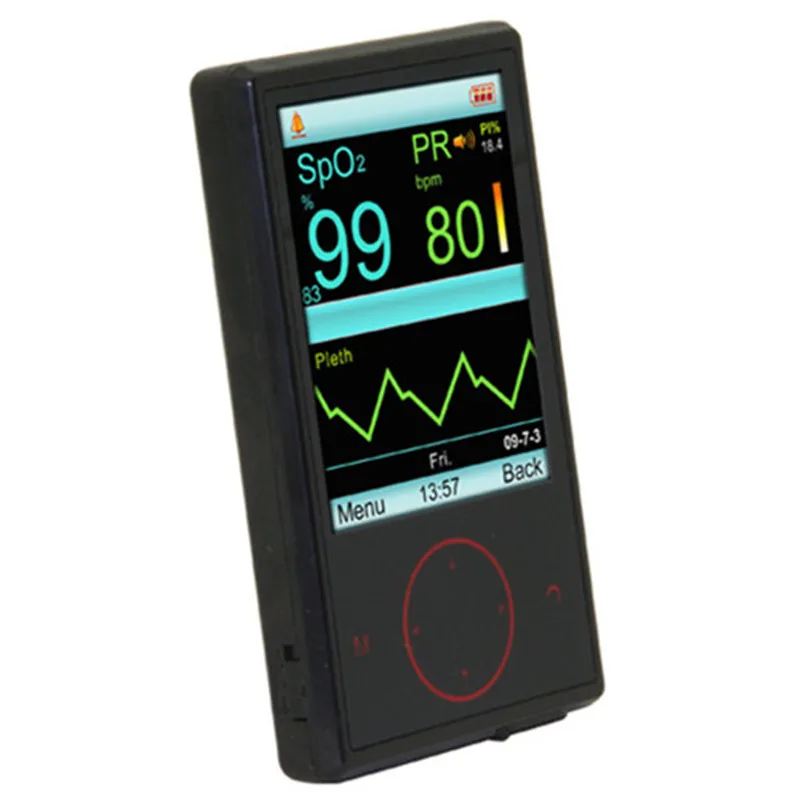 

CMS60F OLED Blood Oxygen Saturation Spo2 Pulse Rate Alarm Monitor with PC Software USB Finger Tip Pulse Oximeter