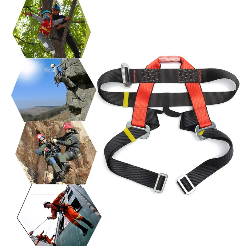 

Brand New Outdoor Mountain Rock Climbing Rappelling Harness Bust Belt Rescue Safety Seat Sitting Strap Outdoor Tool