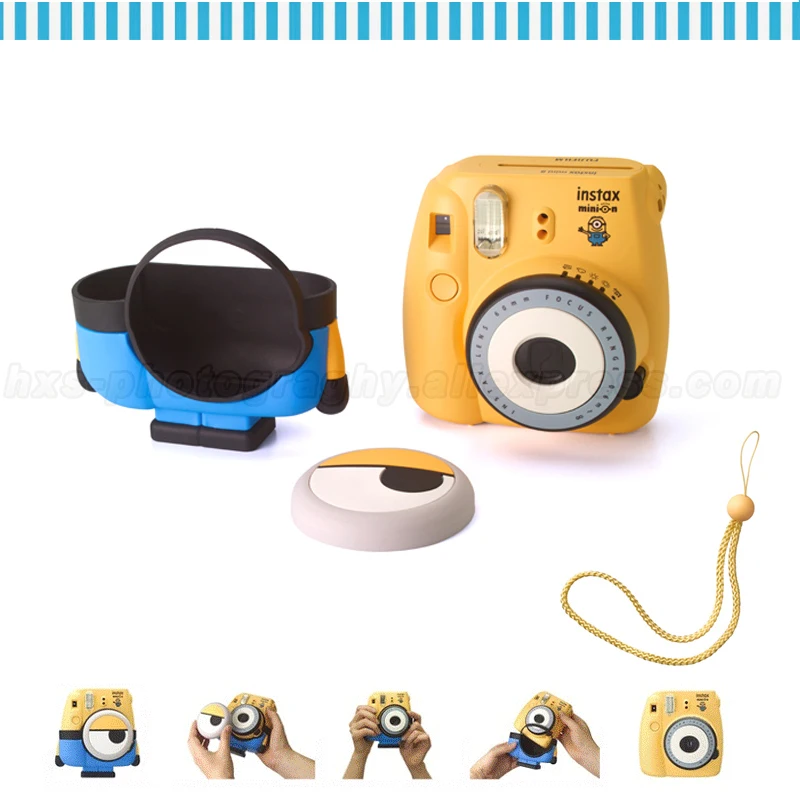 Minion Fuji Fujifilm Instax Mini cámara de película instantánea, Set de regalo especial Instax Mini 8 Fotos Instantanea Minion Fuji Fujifilm Instax Mini cámara de película instantánea, Set de regalo especial Instax Mini 8 Fotos Instantanea