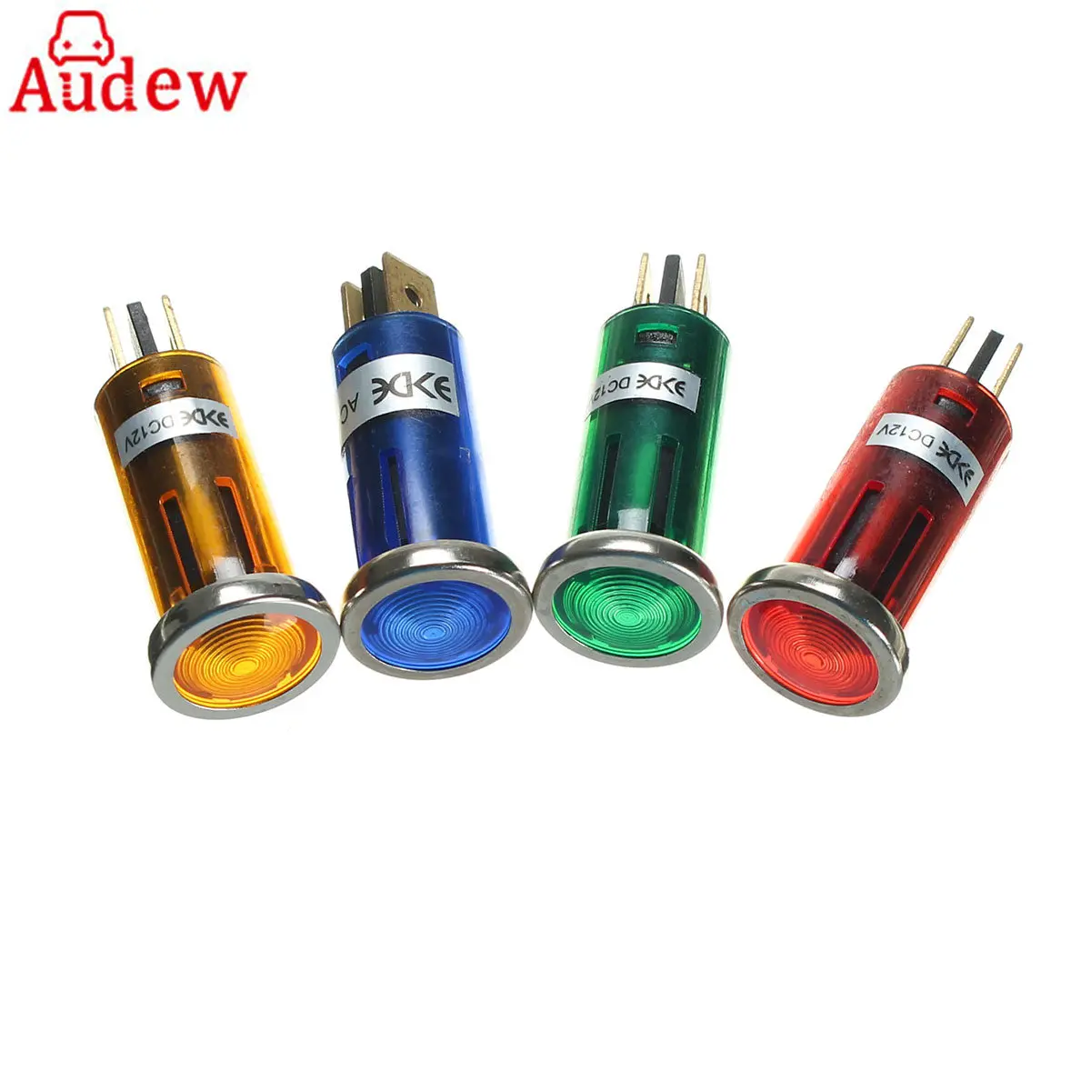 

2Pcs LED 16mm Indicator Light Lamp Pilot Dash Warning Lights Lamp Directional Car Vehicle Truck Boat Blue Red Green Yellow