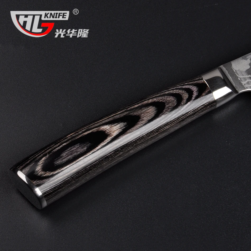 5 Дюймовый Нож Дамаск santoku японский VG10 Дамасская сталь кухонный нож для овощей