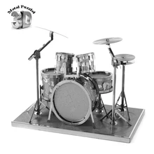 3D Miniature Musical Instruments Model Jigsaws DIY New Year Gift Building Model Educational Toy for Kids