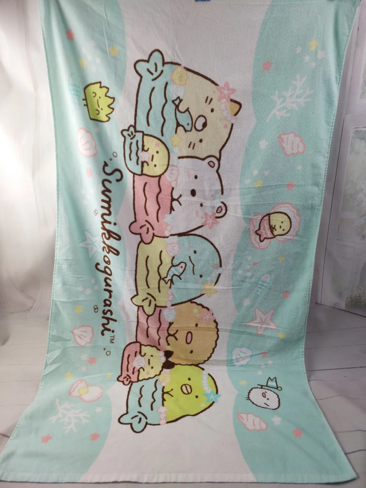 

IVYYE 1PCS 130x75CM Sumikko gurashi Style Fashion Anime Bath Towels Handkerchief Soft Face Towel Cartoon Washcloth Unisex NEW