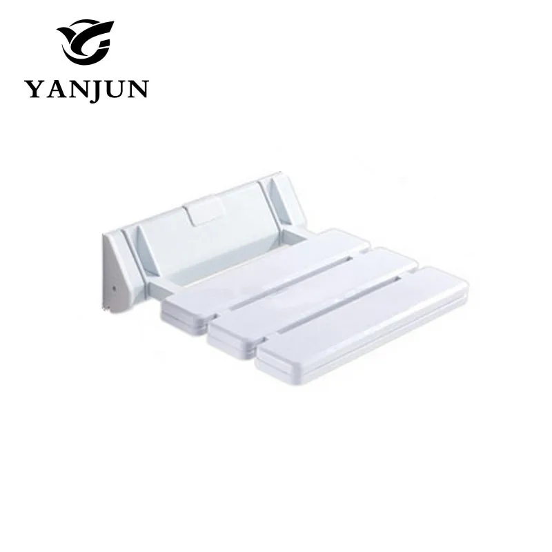 Настенное сиденье для душа, скамейка для душа, Складное Сиденье для ванной, табурет для ванной комнаты, стулья для туалета, YJ-2030 Yanjun - Цвет: white