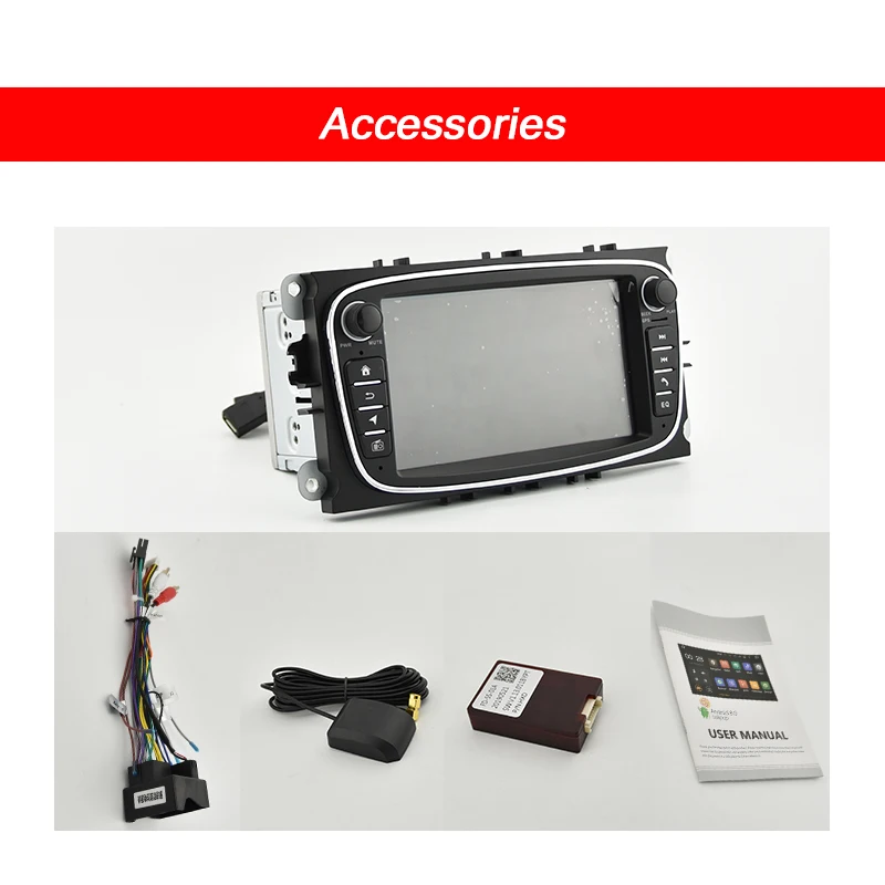 Clearance CarPlay DSP 2Din Android 9.0 Car DVD GPS For Ford Focus 2/S-MAX/C-MAX/Galaxy/Mondeo 9/Kuga 2008-2011 Multimedia Car Radio Player 3