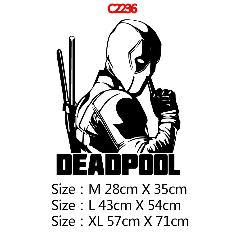 Cartoon deadpool Bedroom Wall Stickers Mirror Sticker For Bedroom Decoration Vinyl Art Decal adesivo de parede
