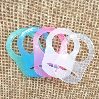 

Chenkai 10pcs Transparent Silicone Pacifier Rings DIY Clear Silicone Baby Mam NUK Dummy Teether Adapter O Rings Toy Accessories