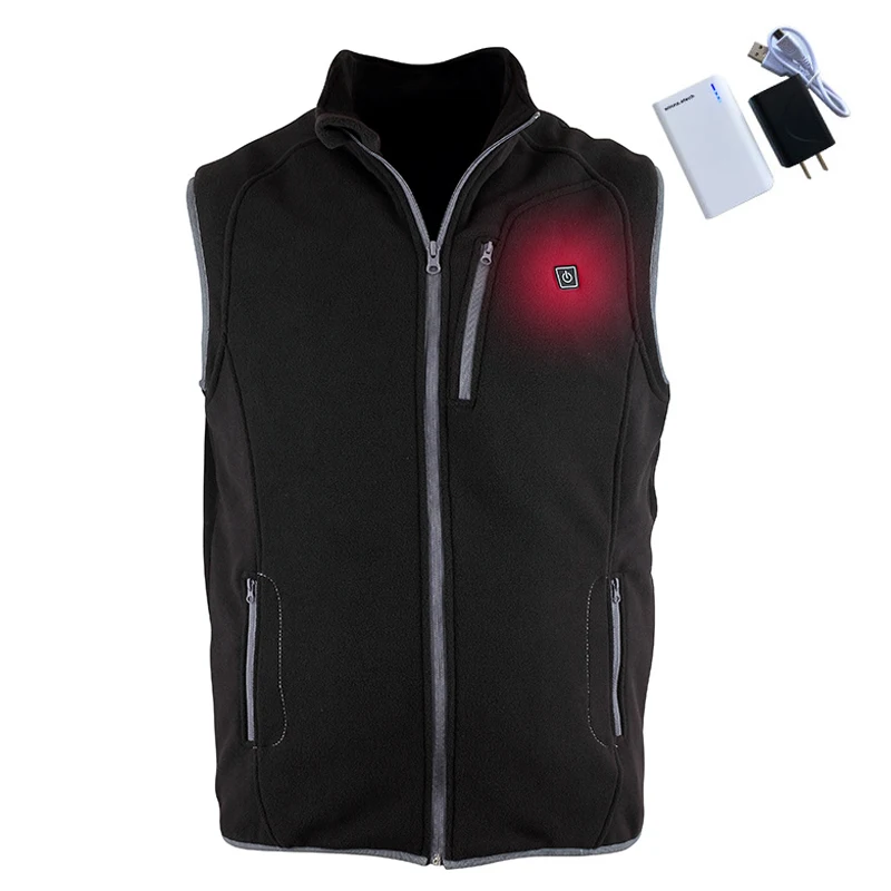 New Winter electronic heated vest men women vest Fleece plush Soft