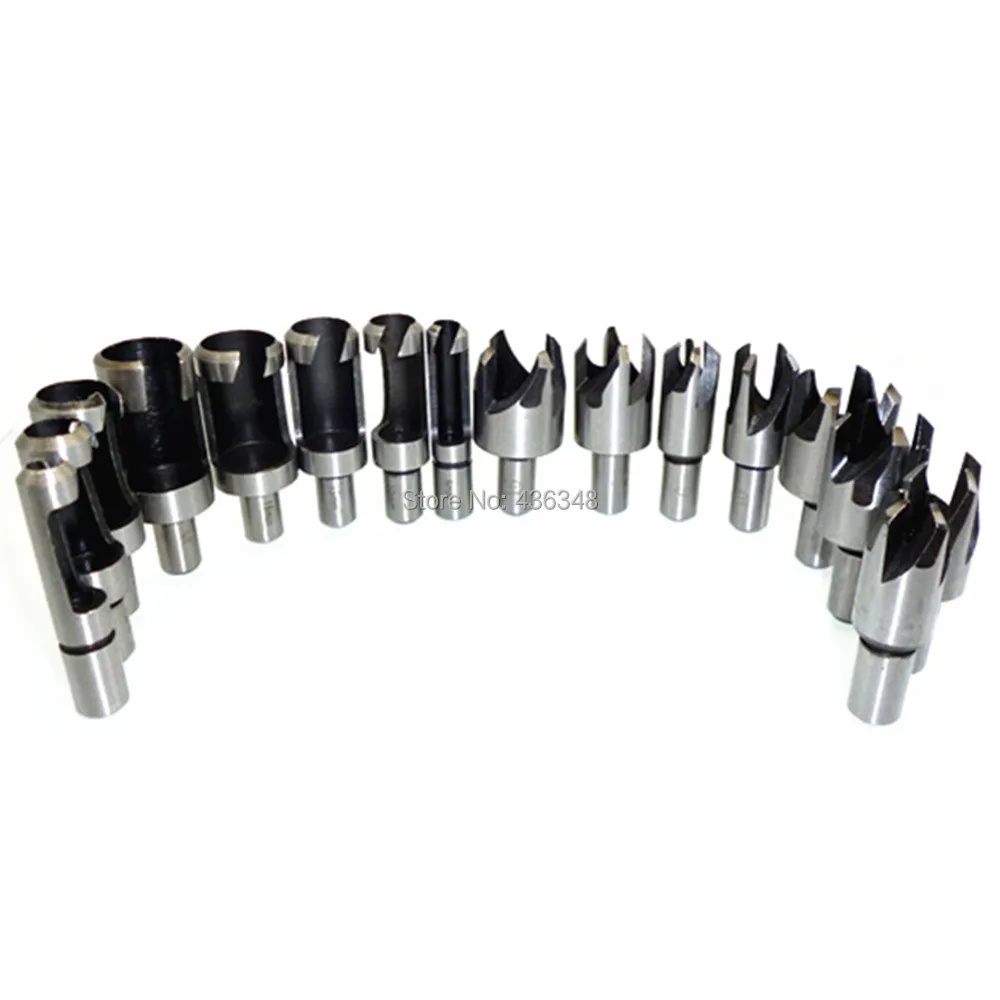 Plug  Chamfer Wood Cutter Tool Set Straight  Tapered Taper Drill Bit Set