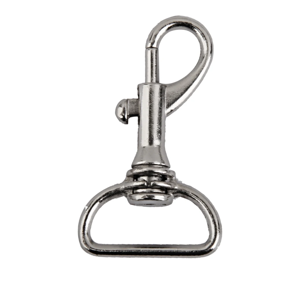 30x Lobster Clasps Trigger Swivel Snap Hook Clip Nickle Dog Lead Horse 19mm