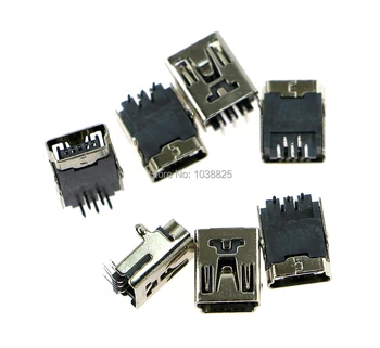

2 fix foot MINI 5P USB charging charger port USB socket charger socket repair parts For PS3 Controller 50pcs/lot