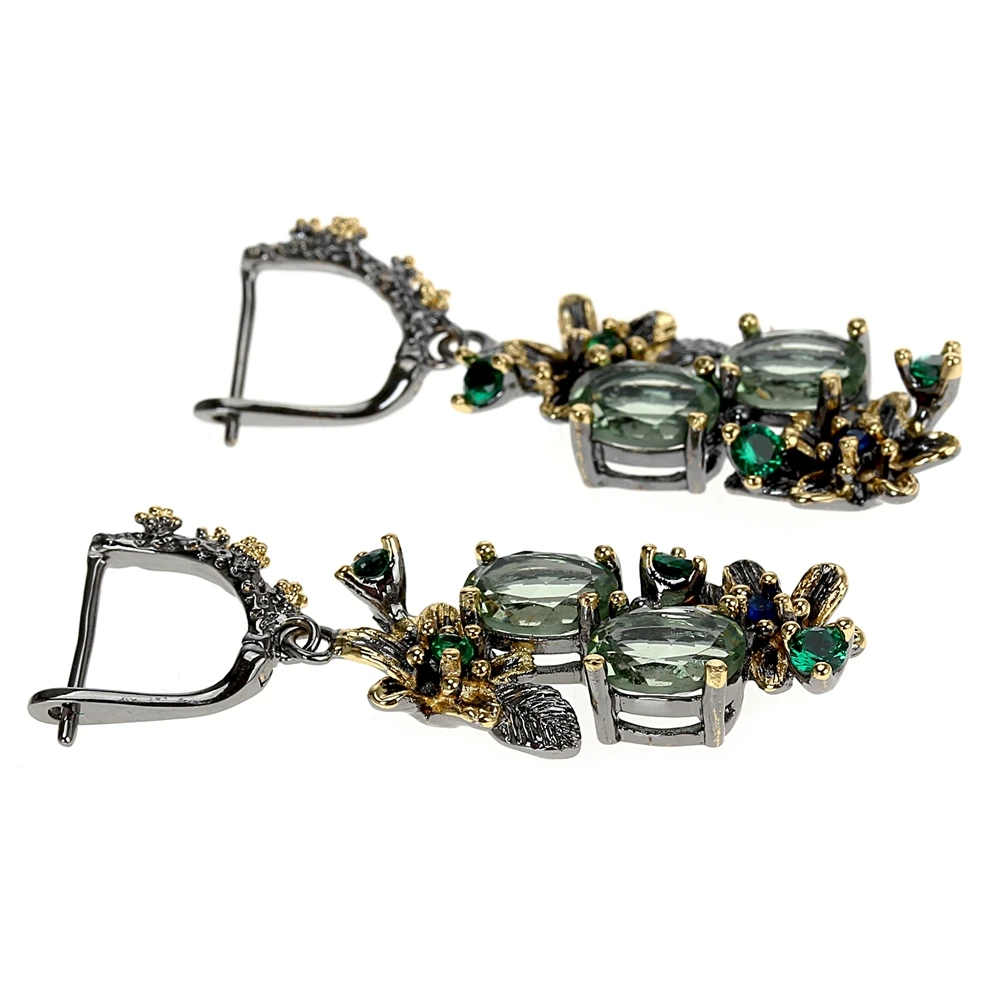 WE3874 vintage luxury zirconia  drop earrings women (5)