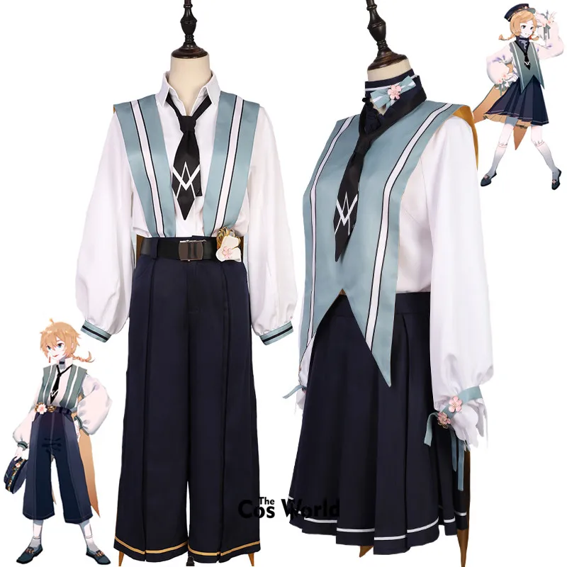 

Vocaloid Kagamine Len Cloak Tops Pants Kagamine Rin Cloak Tops Dress Uniform Outfit Anime Cosplay Costumes