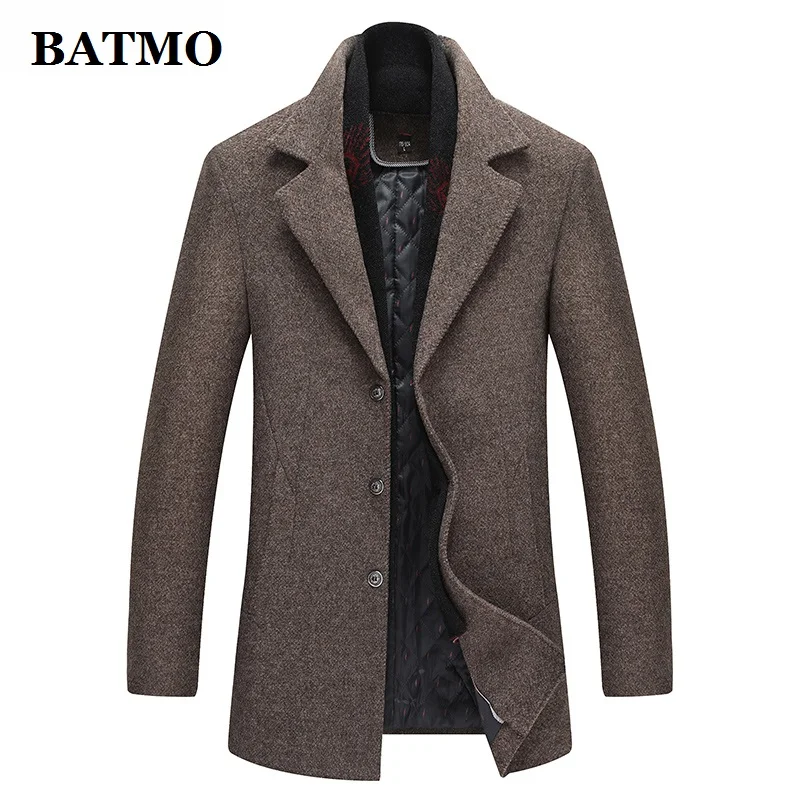 BATMO 2020 new arrival winter high quality wool thicked trench coat men,men's winter jackets,plus-size M-XXXL,1225 BATMO 2020 new arrival winter high quality wool thicked trench coat men,men's winter jackets,plus-size M-XXXL,1225