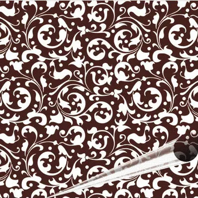 Обертка для шоколада Европейский узор переводной лист для шоколада 10 листов в упаковке шоколадный стол 8,0" x 12,6" переносить шоколад - Цвет: silvery