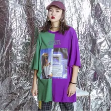 Оригинальная футболка в стиле хип-хоп с вышитым буквенным принтом; большие размеры; длинные футболки с коротким рукавом