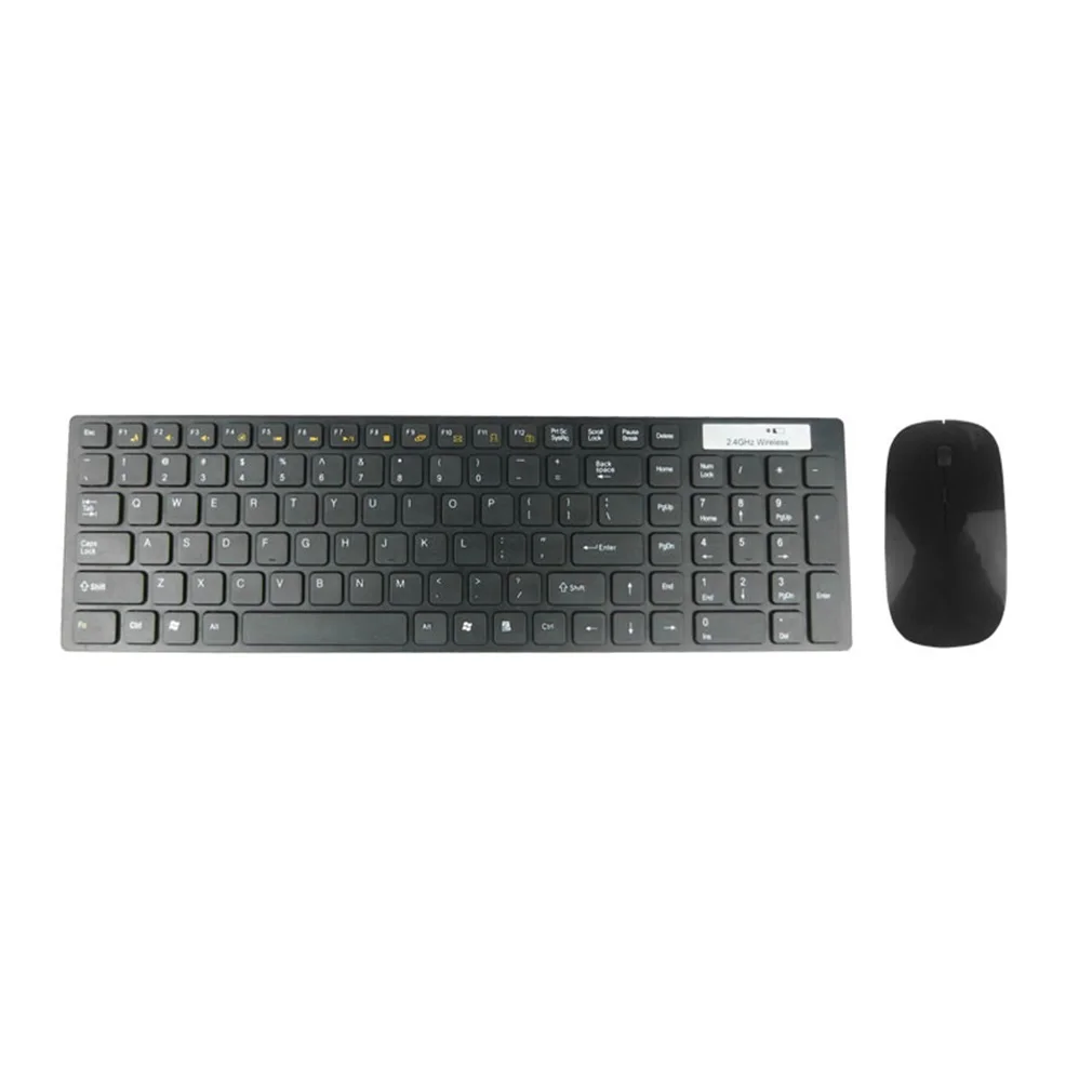 

Multimedia 2.4G Wireless Keyboard With Optical Mouse USB Dongle Combo Set Wholesale